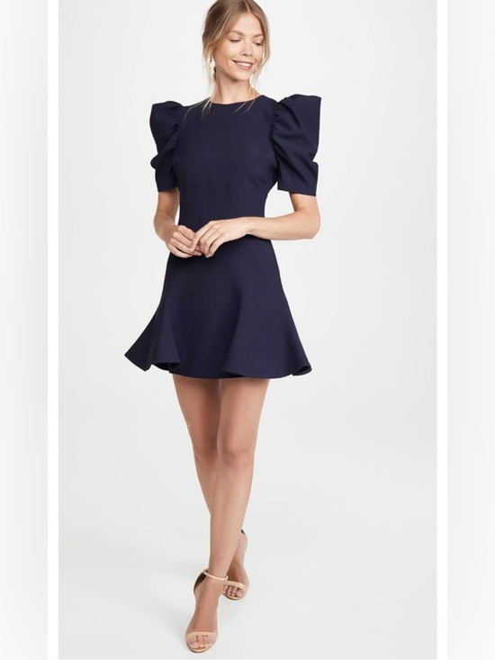 Dresses & Skirts - Likely navy Puff-Sleeve Fit & Flare Dress